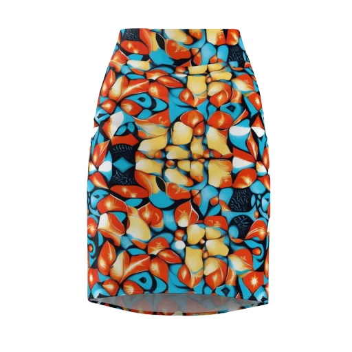 Flamegarden on a Pencil Skirt