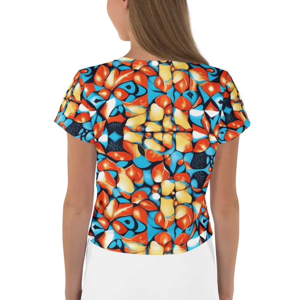 Flamegarden on Crop Tee — Back