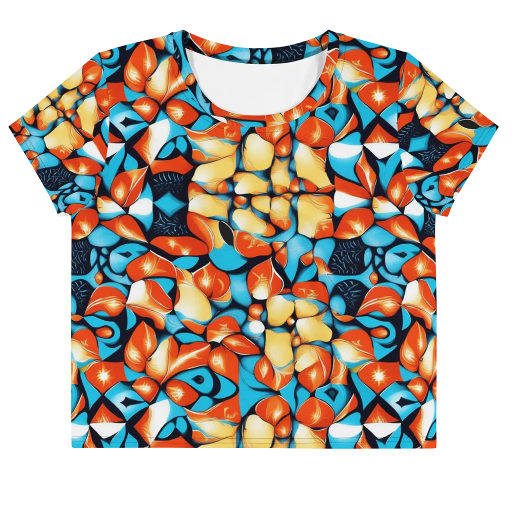 Flamegarden on Crop Tee — Front
