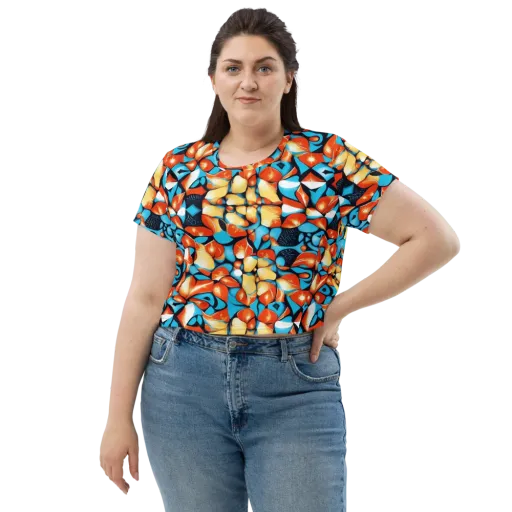 Flamegarden on a Crop Tee