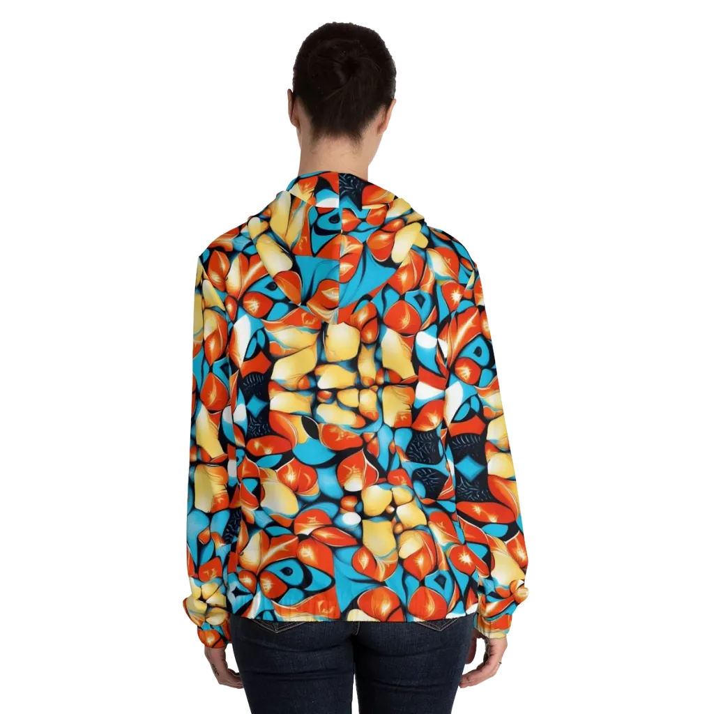 Flamegarden on Women's Full-Zip Hoodie — Back On Person