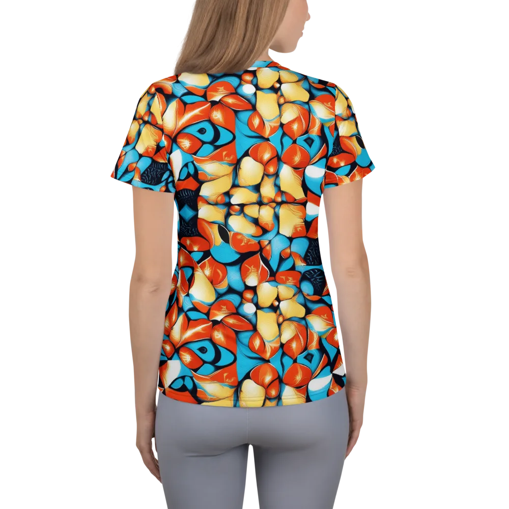 Flamegarden on Women's Athletic T-Shirt — Back