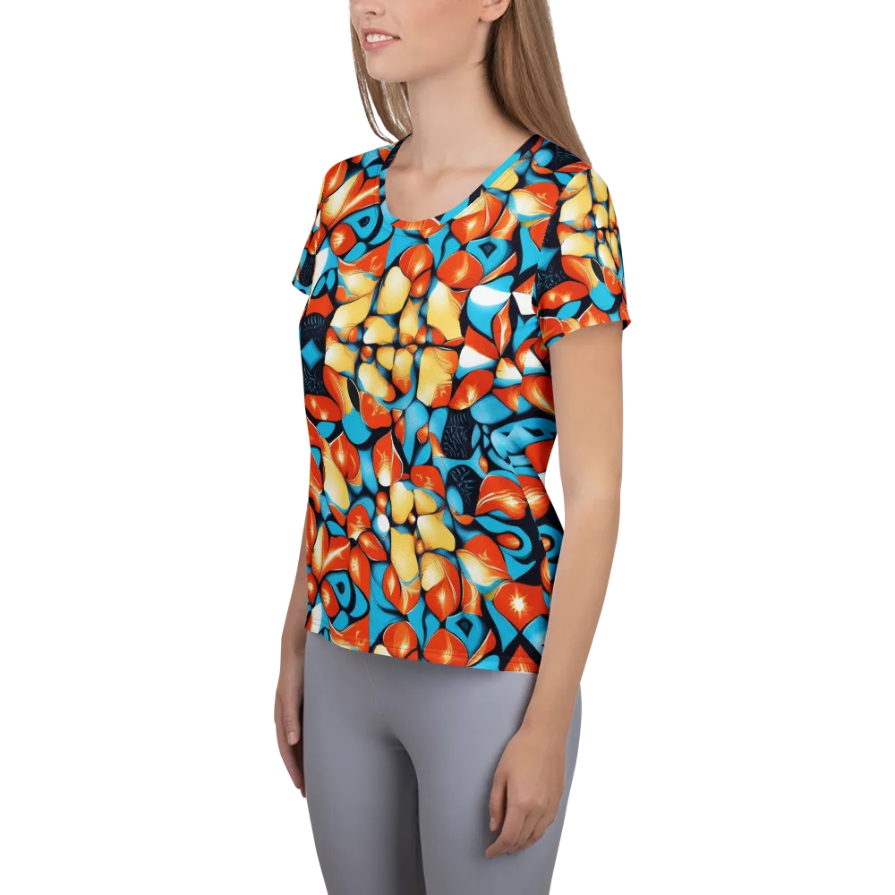 Flamegarden on Women's Athletic T-Shirt — Left