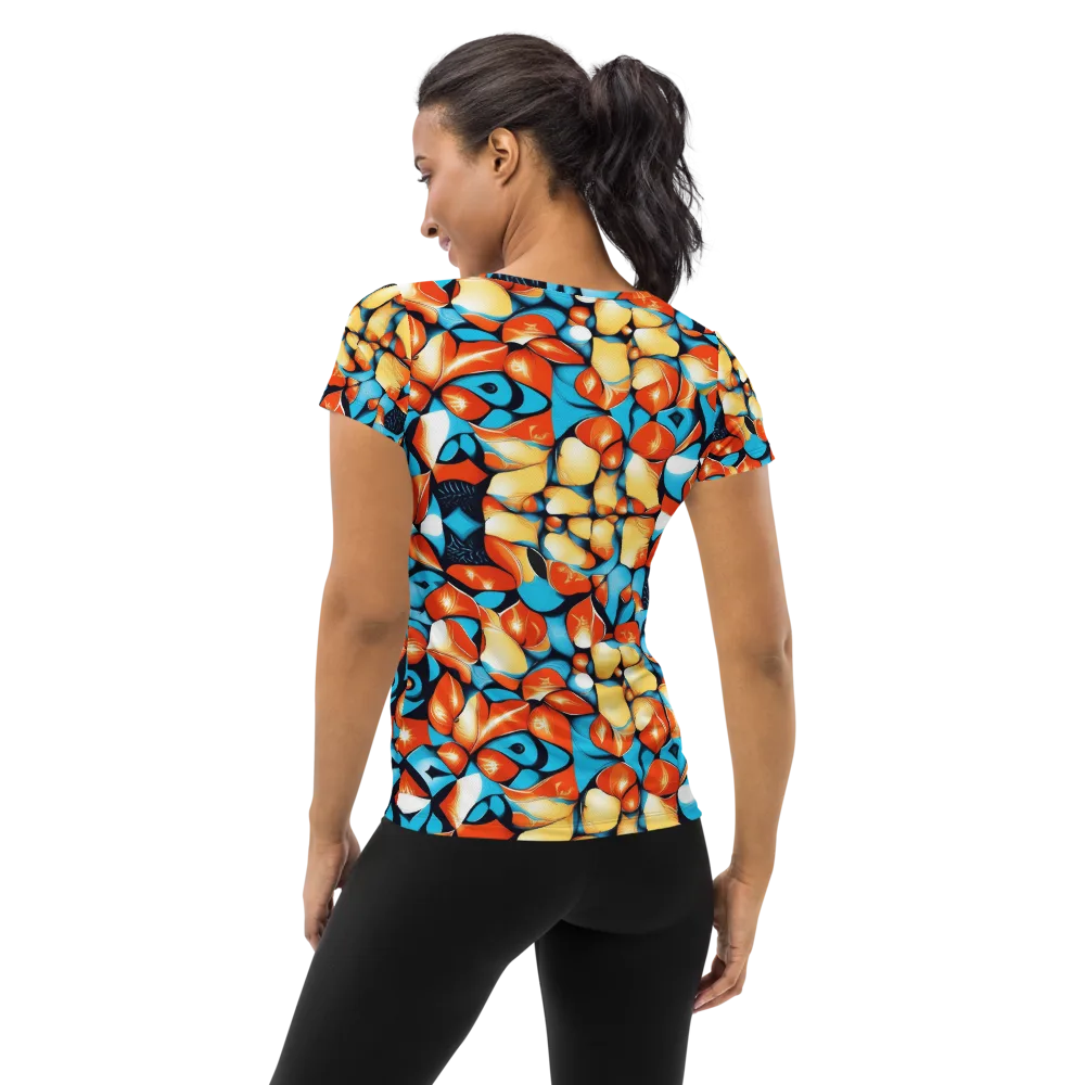 Flamegarden on Women's Athletic T-Shirt — Back