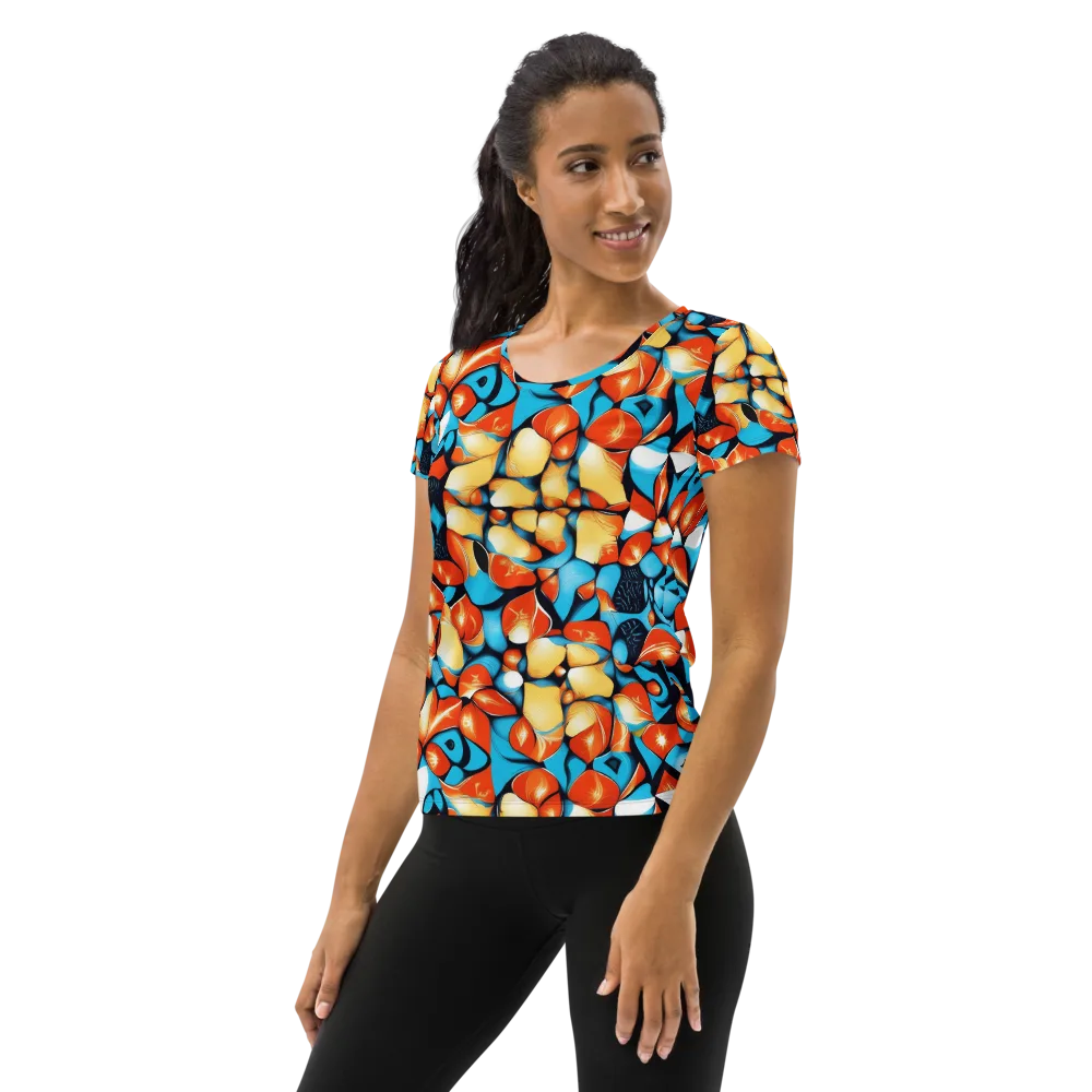 Flamegarden on Women's Athletic T-Shirt — Left
