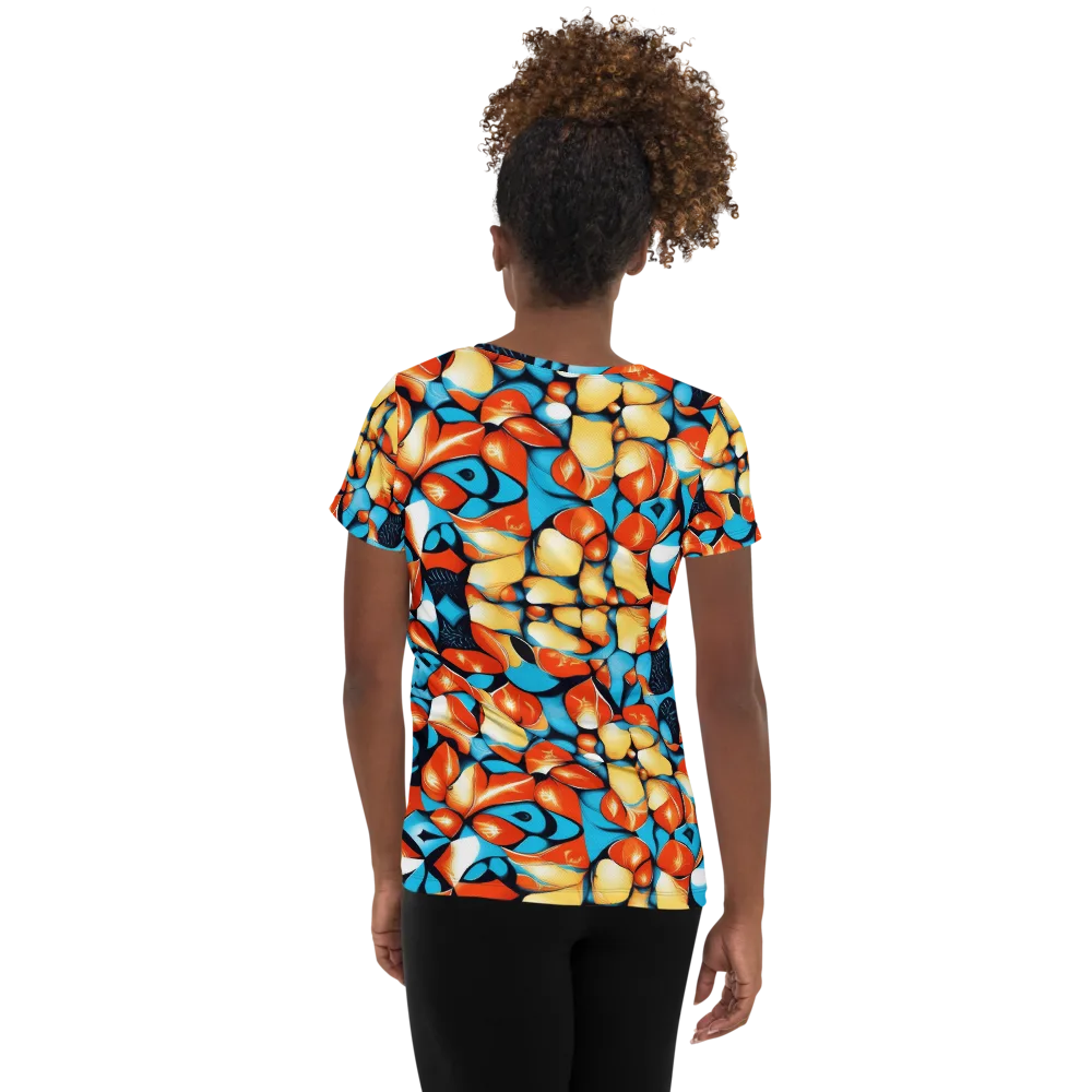 Flamegarden on Women's Athletic T-Shirt — Back