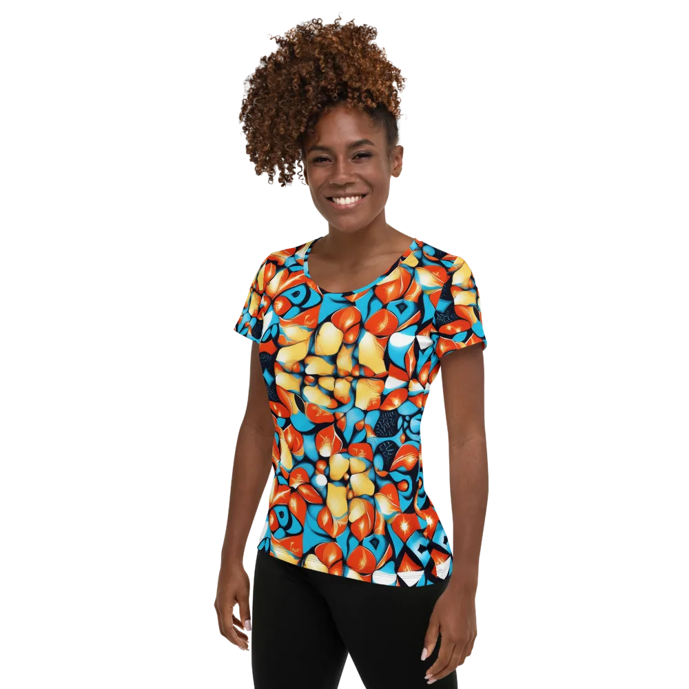 Flamegarden on Women's Athletic T-Shirt — Left