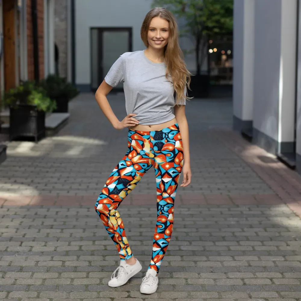 Flamegarden on Leggings — Front