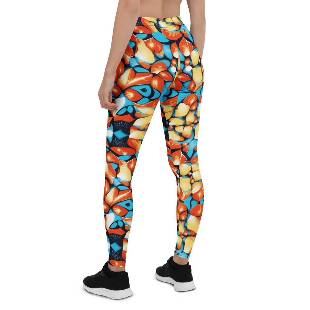 Flamegarden on Leggings — Back
