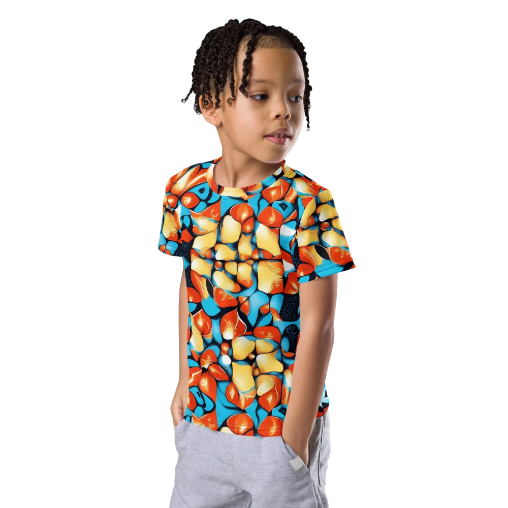 Flamegarden on Kids Crew Neck T-Shirt — Left Front