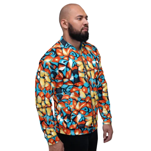 Flamegarden on a Bomber Jacket