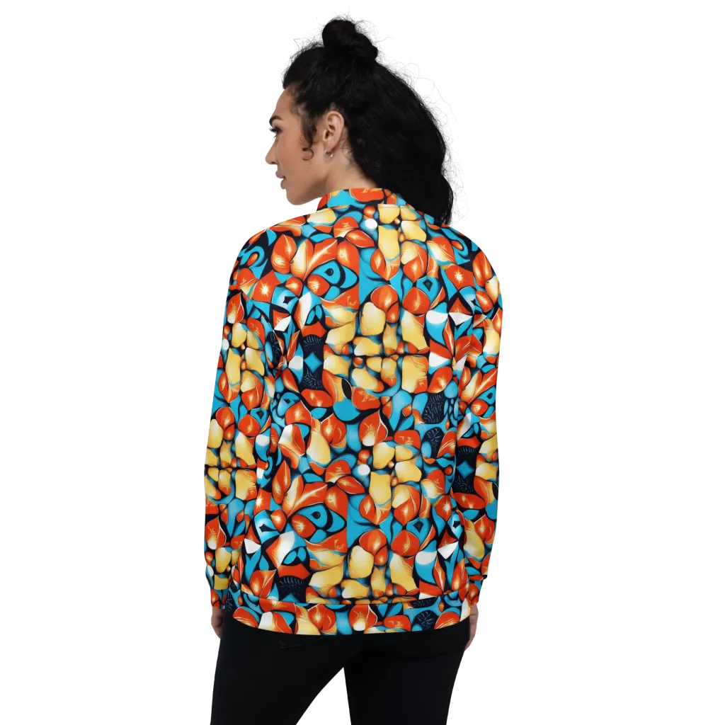 Flamegarden on Bomber Jacket — Back