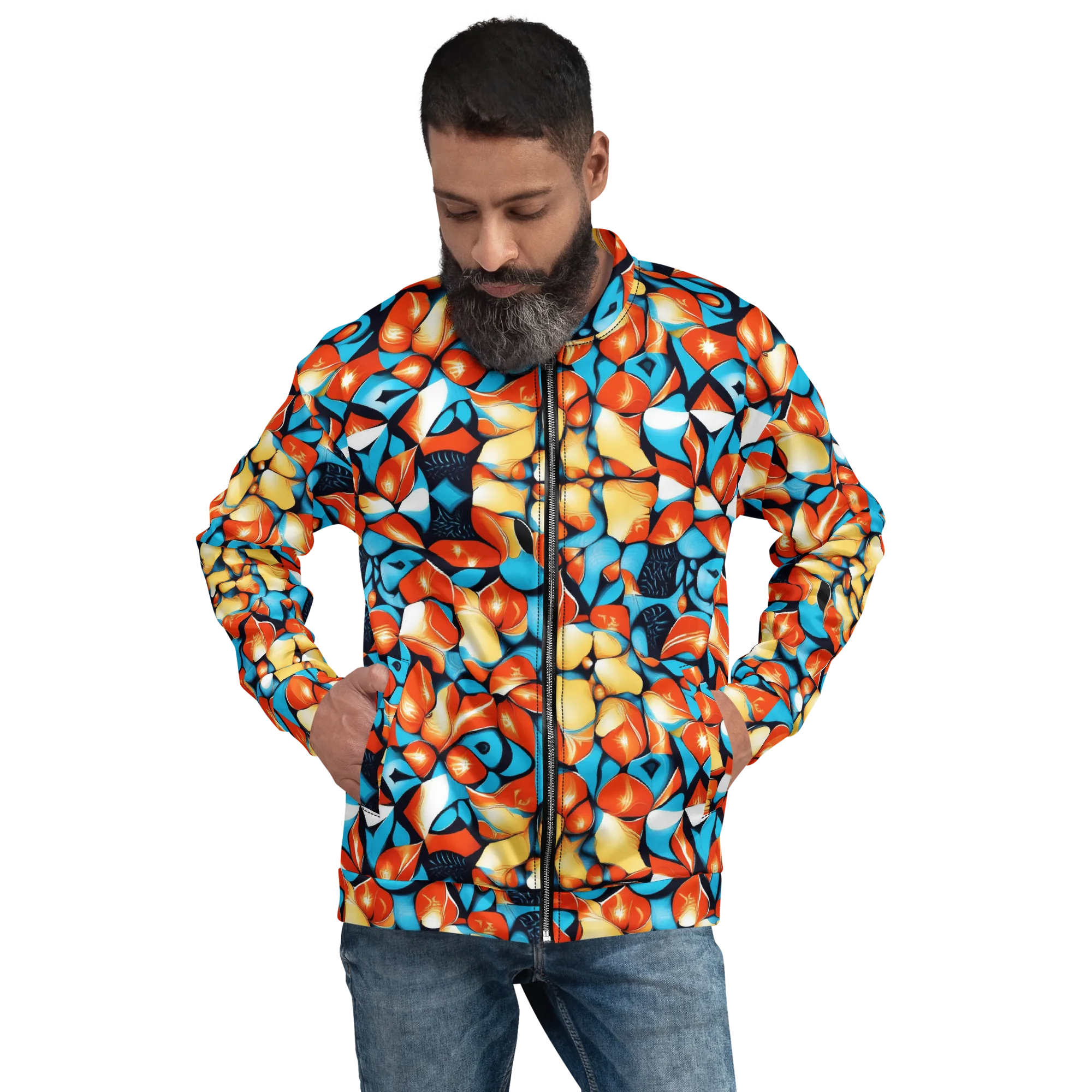 Flamegarden on Bomber Jacket — Front