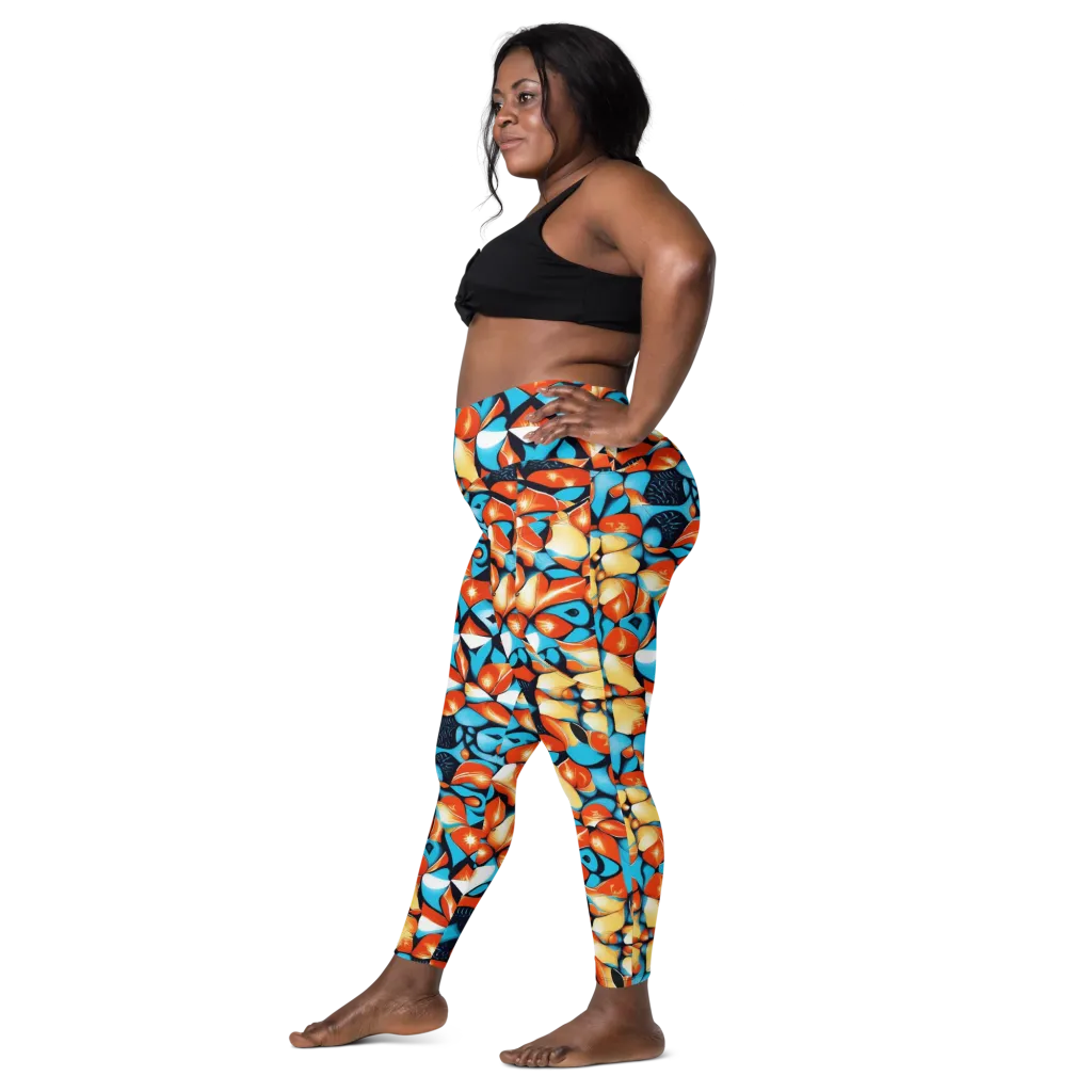 Flamegarden on Leggings with Pockets — Left