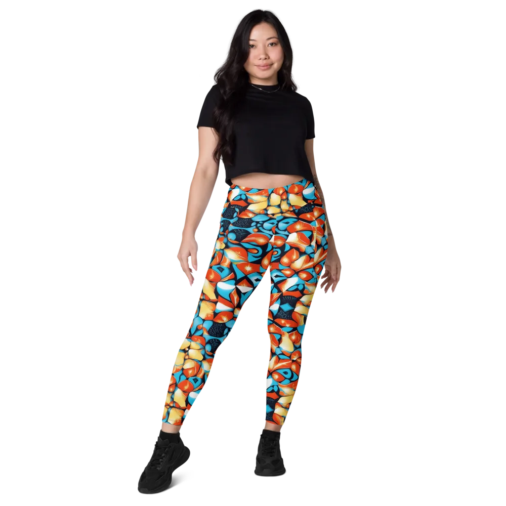 Flamegarden on Leggings with Pockets — Front