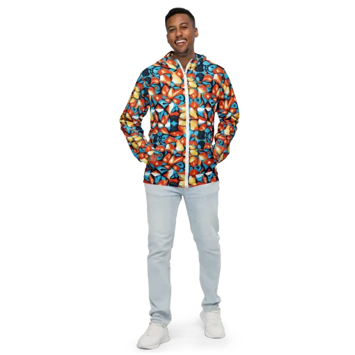 Flamegarden on a Men's Windbreaker