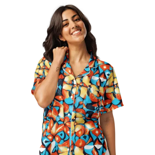 Flamegarden on a Women's Short Sleeve Pajama Top