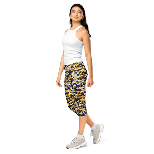 Marigold Current on a Capri Leggings
