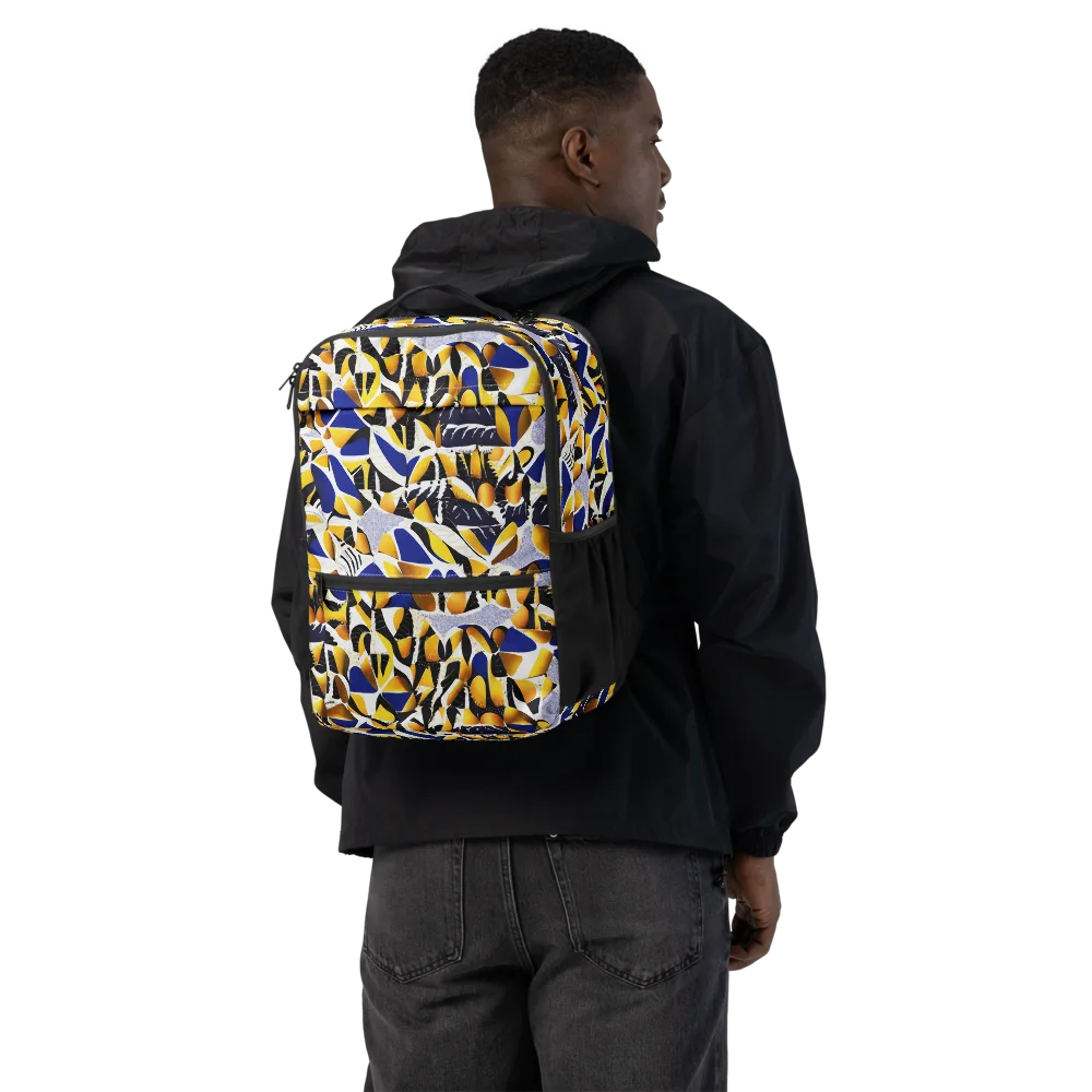 Marigold Current on Utility Backpack — Back