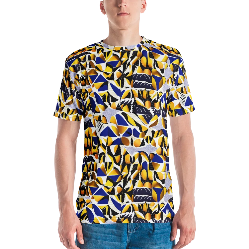 Marigold Current on Men's Crew Neck T-Shirt — Front