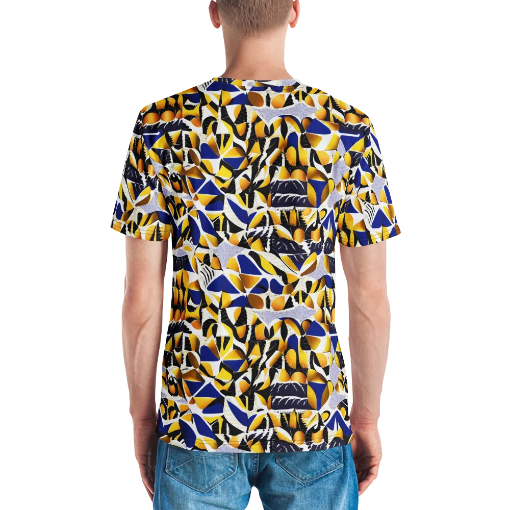 Marigold Current on Men's Crew Neck T-Shirt — Back
