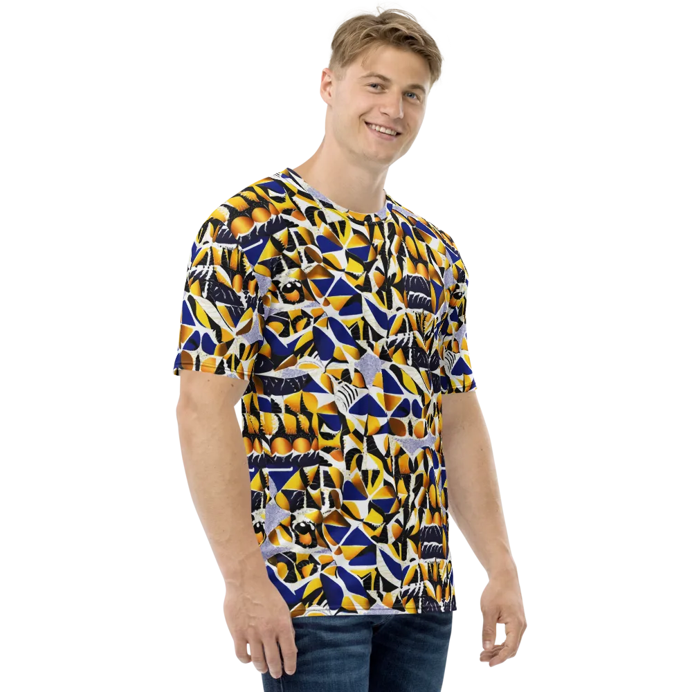 Marigold Current on Men's Crew Neck T-Shirt — Right