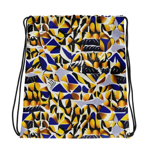 Marigold Current on a Drawstring Bag
