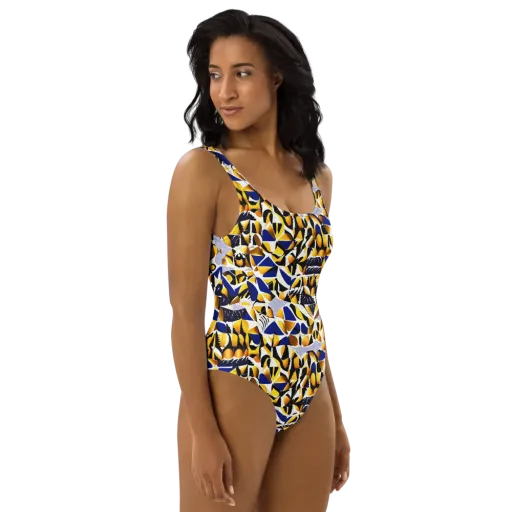 Marigold Current on a One-Piece Swimsuit
