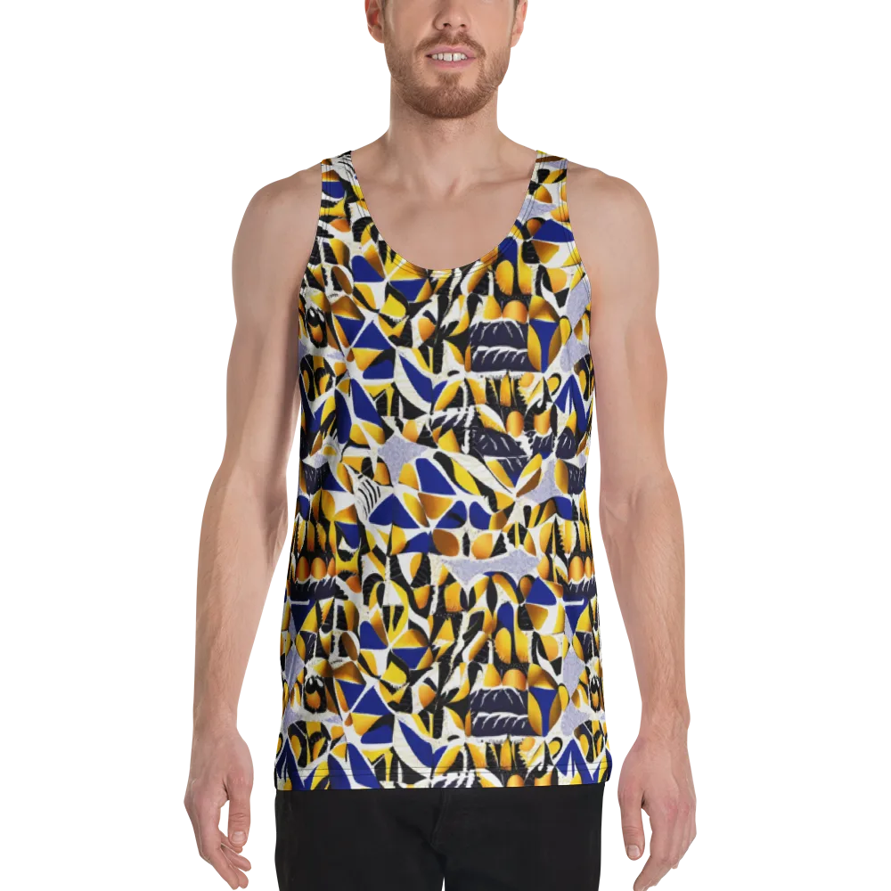 Marigold Current on Men's Tank Top — Front