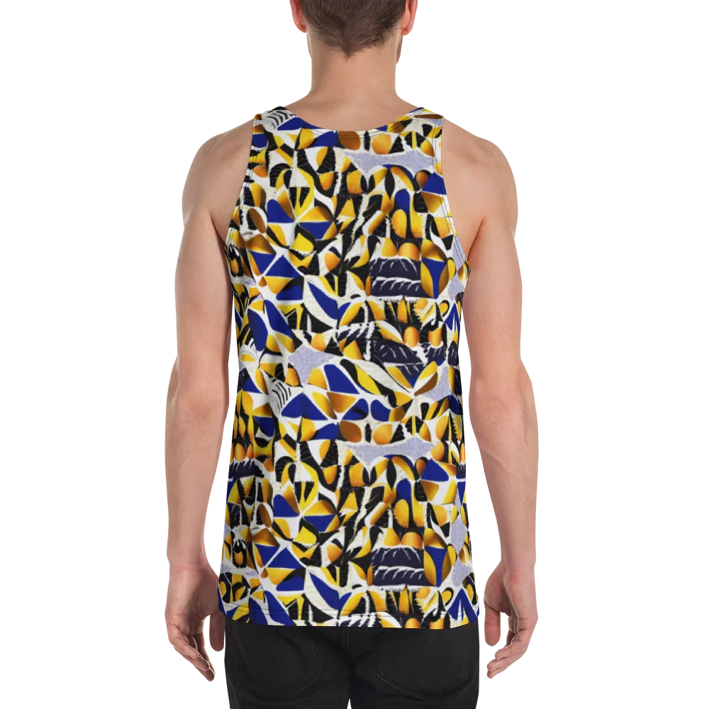 Marigold Current on Men's Tank Top — Back