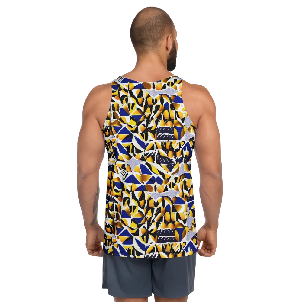 Marigold Current on Men's Tank Top — Back