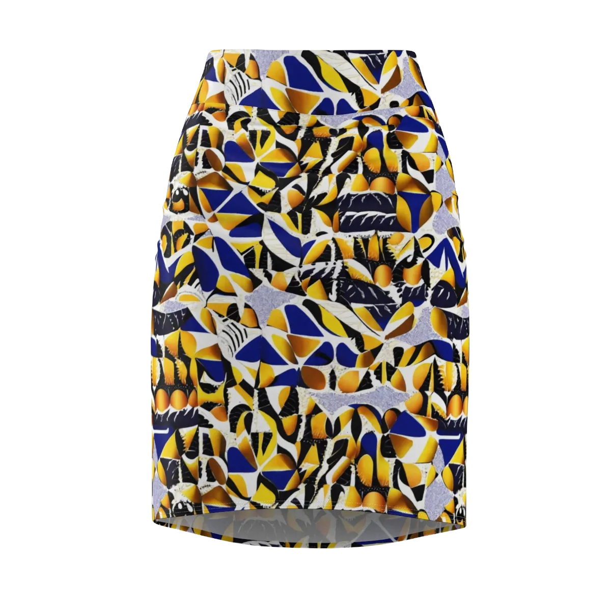 Marigold Current on Pencil Skirt — Front