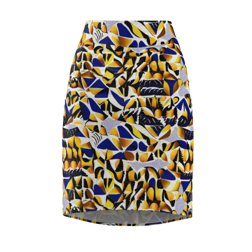Marigold Current on a Pencil Skirt