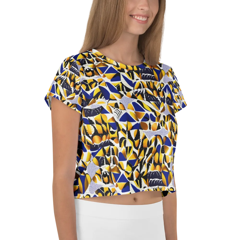 Marigold Current on Crop Tee — Right