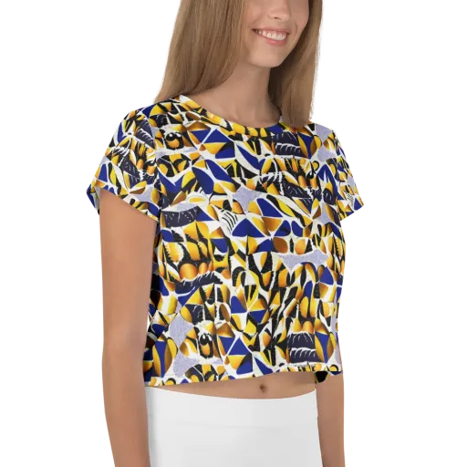 Marigold Current on a Crop Tee