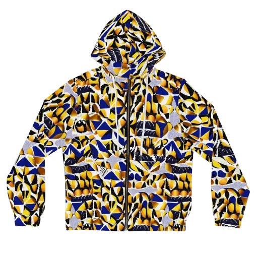 Marigold Current on a Women's Full-Zip Hoodie