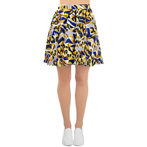 Marigold Current on a Skater Skirt
