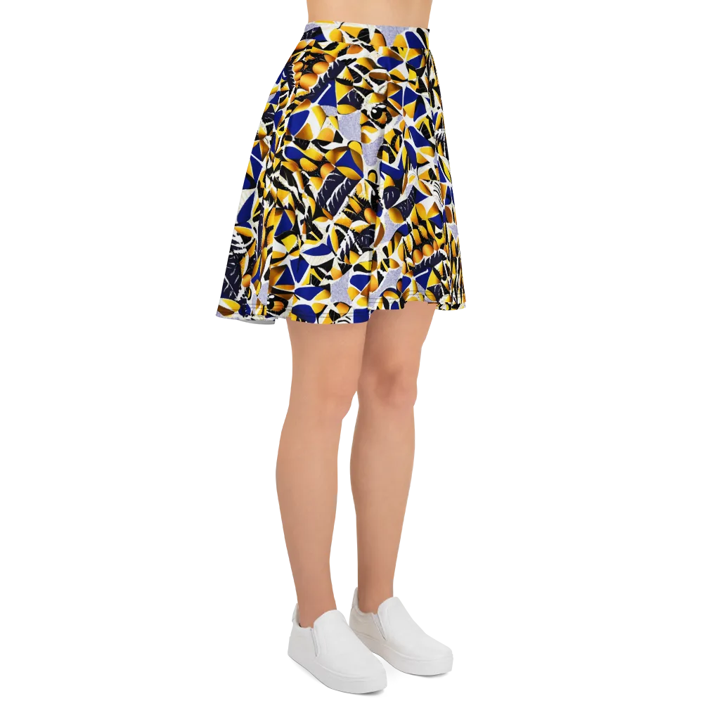 Marigold Current on Skater Skirt — Right