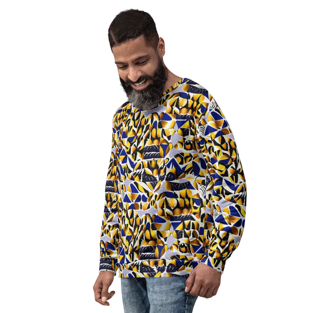 Marigold Current on Sweatshirt — Left Front