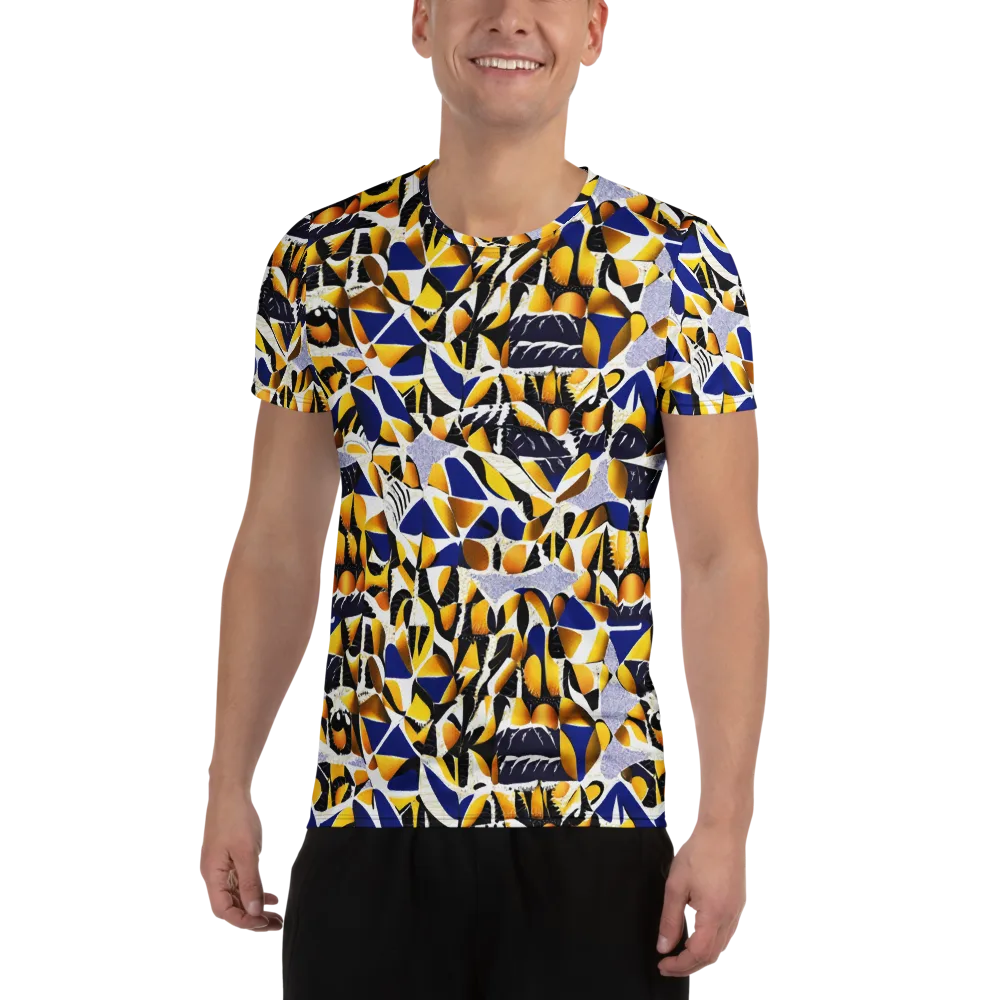 Marigold Current on Men's Athletic T-Shirt — Front