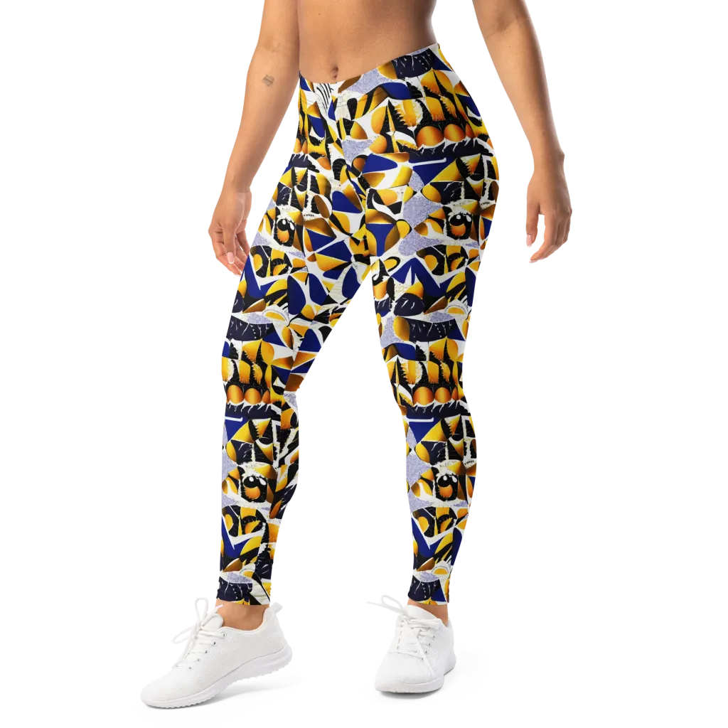 Marigold Current on Leggings — Left Front