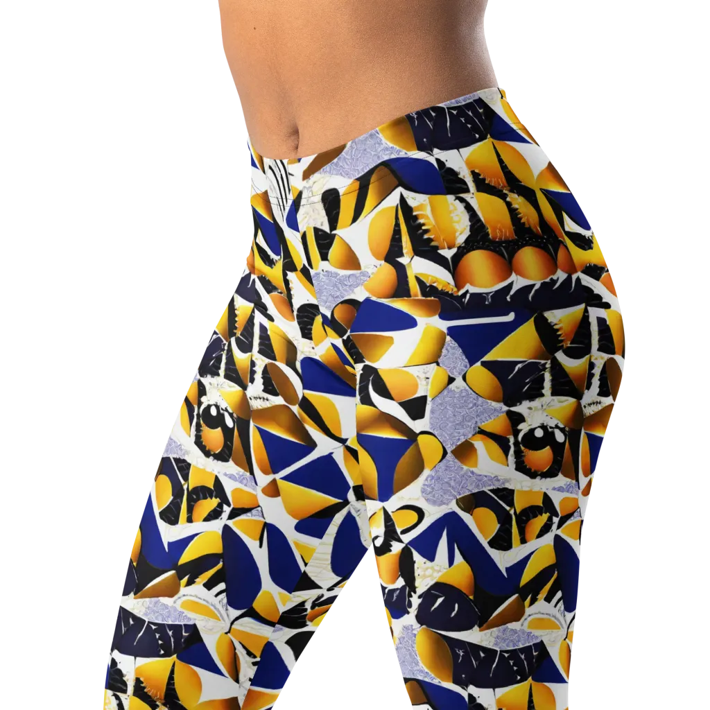 Marigold Current on Leggings — Left Front