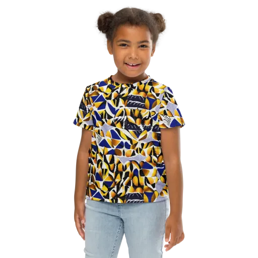 Marigold Current on a Kids Crew Neck T-Shirt