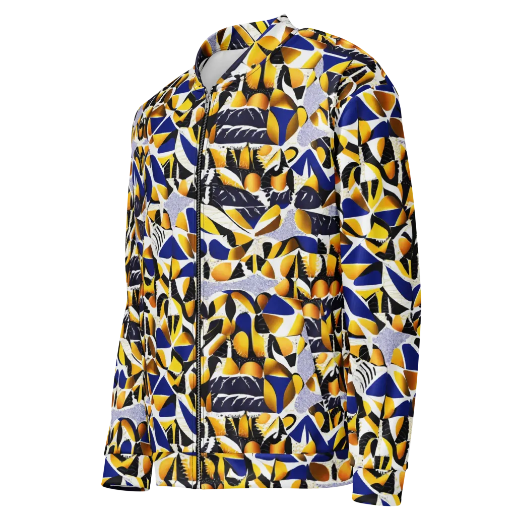 Marigold Current on Bomber Jacket — Left Front