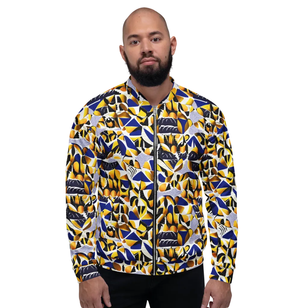 Marigold Current on Bomber Jacket — Front