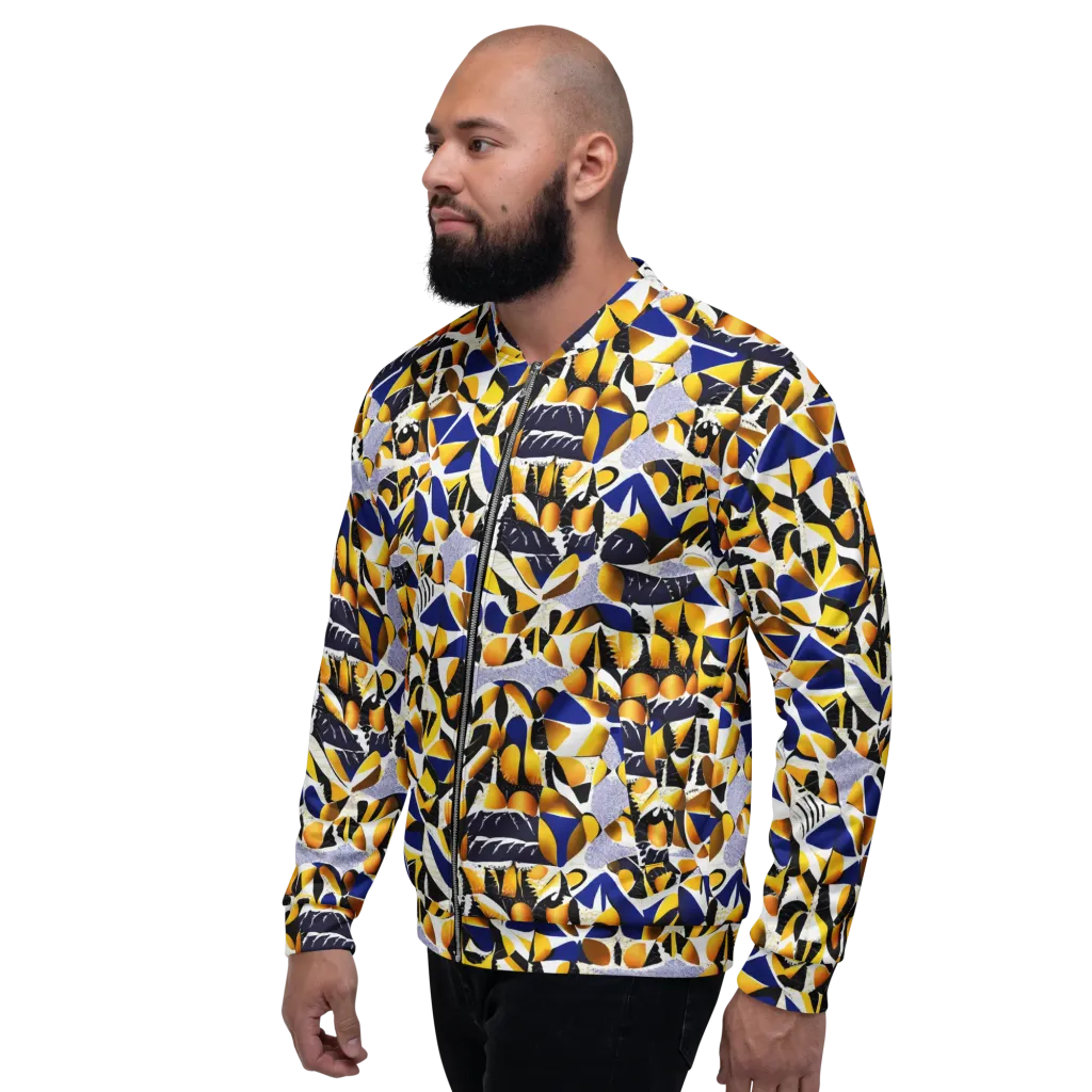 Marigold Current on Bomber Jacket — Left