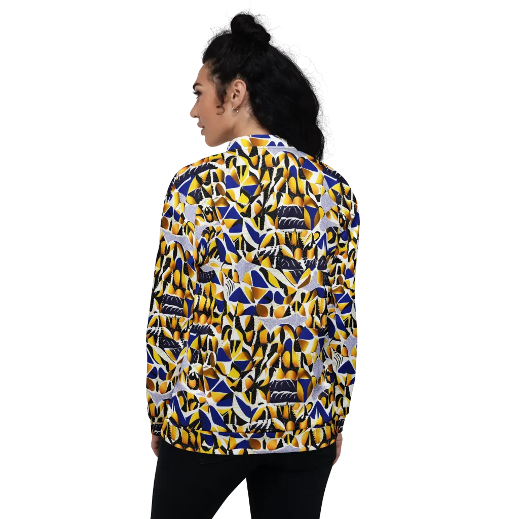 Marigold Current on Bomber Jacket — Back