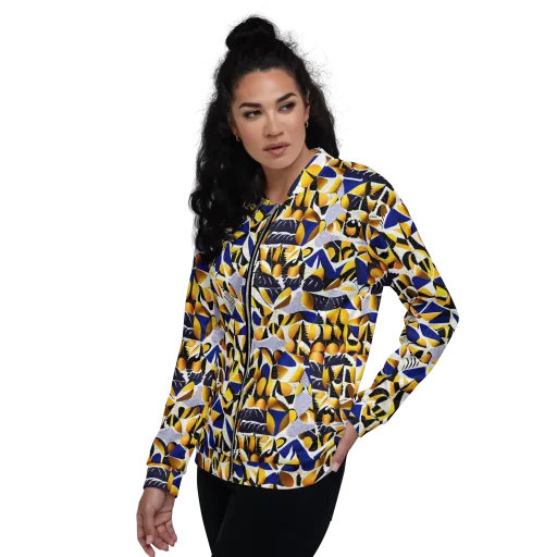 Marigold Current on a Bomber Jacket
