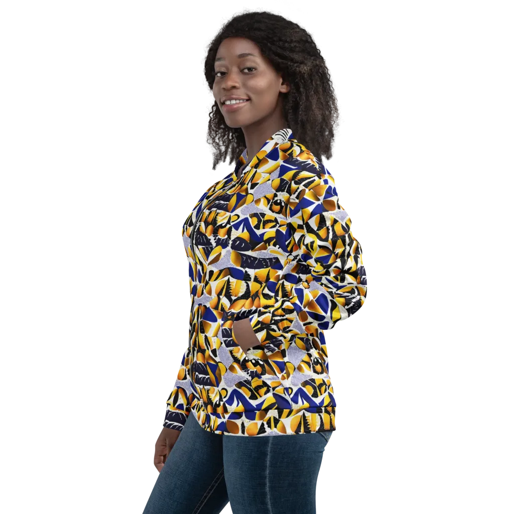 Marigold Current on Bomber Jacket — Left