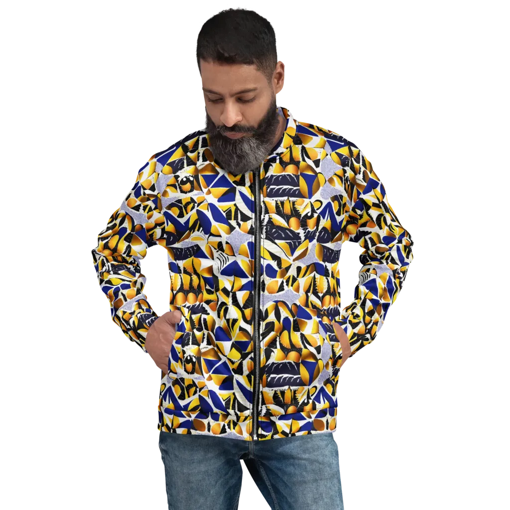 Marigold Current on Bomber Jacket — Front